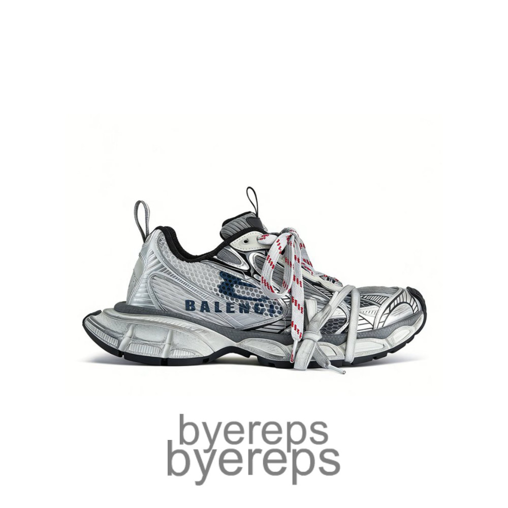 Balenciaga 3xl Split Logo White Navy Grey
