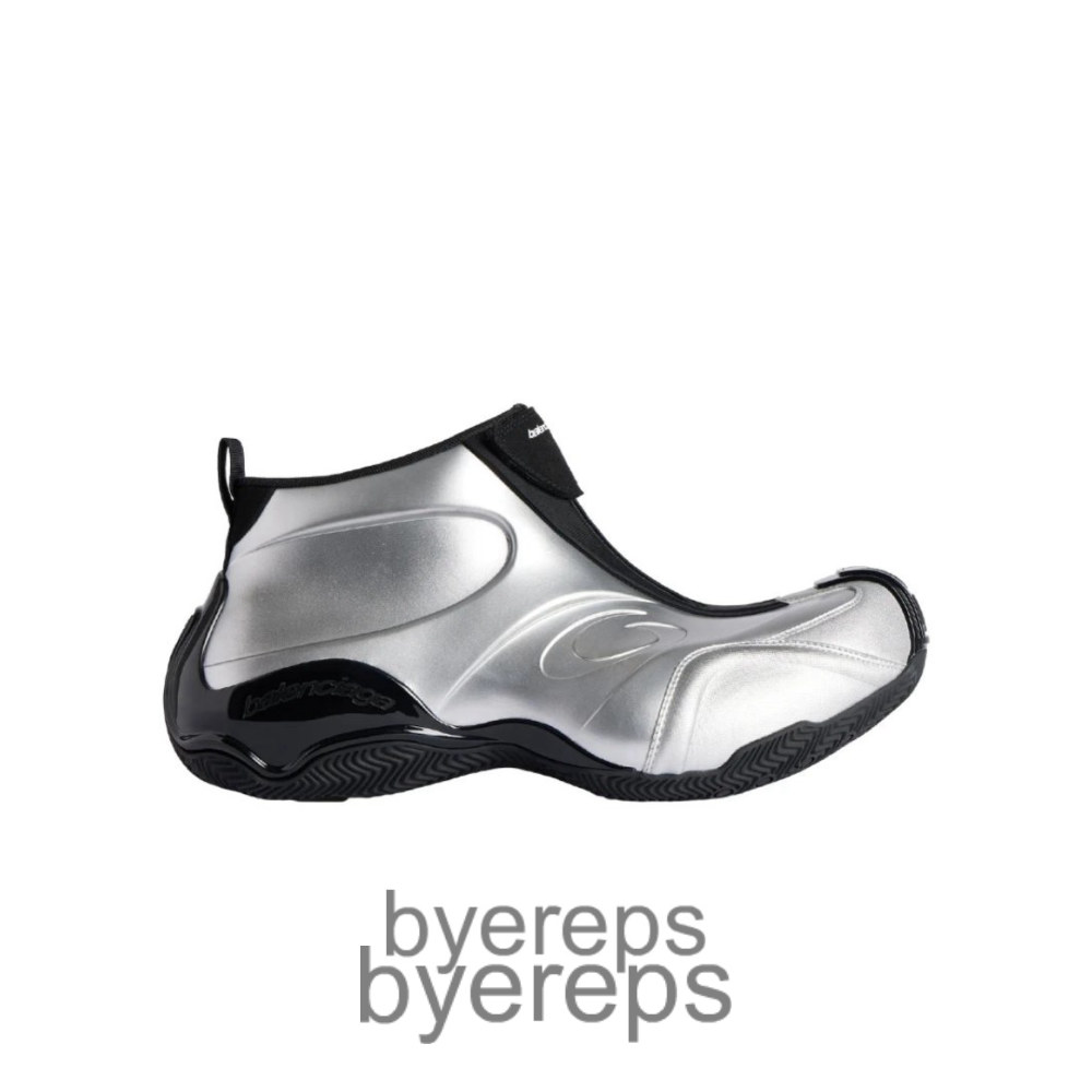 Balenciaga Basketball Sneaker In Silver Black