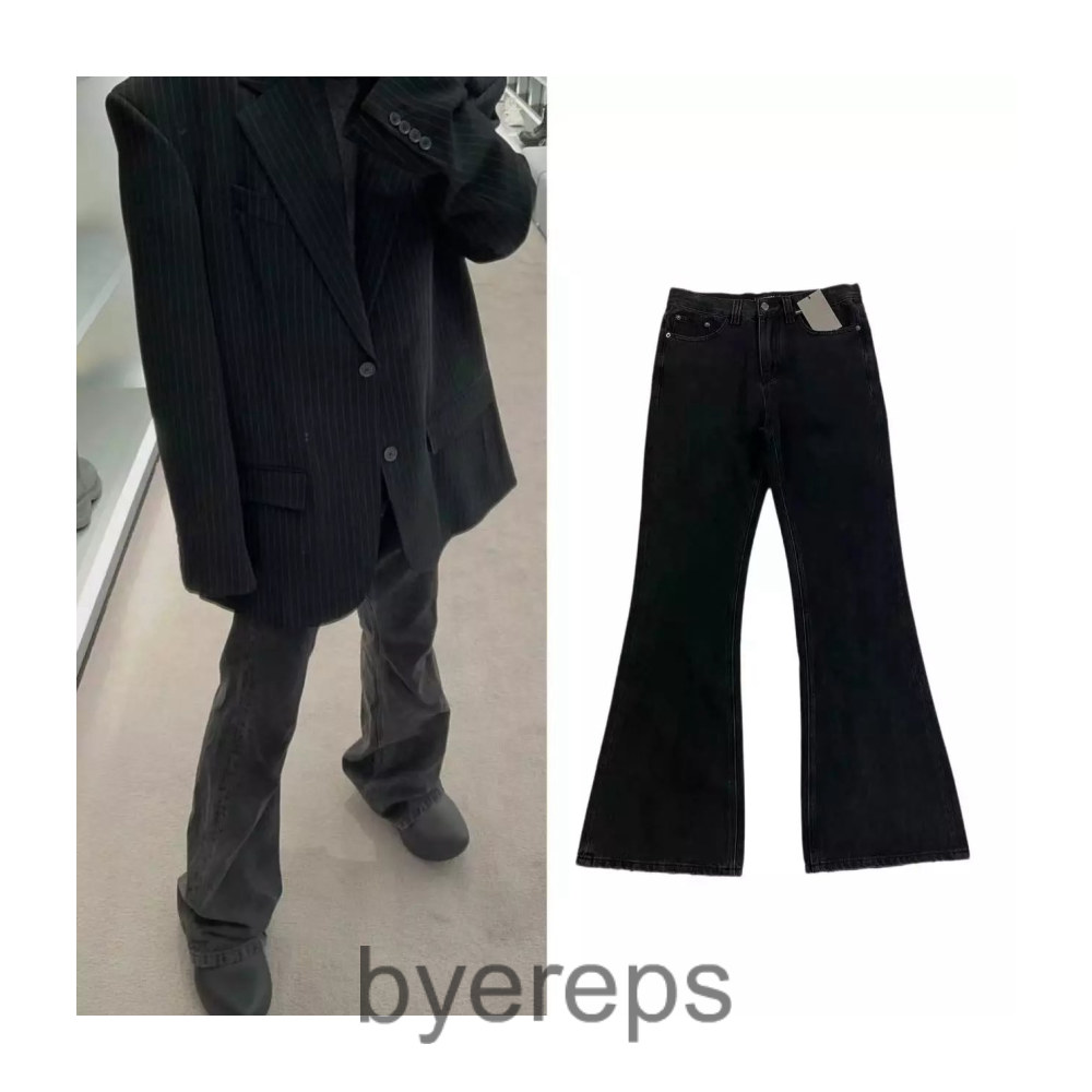 Balenciaga Black Flared Denim