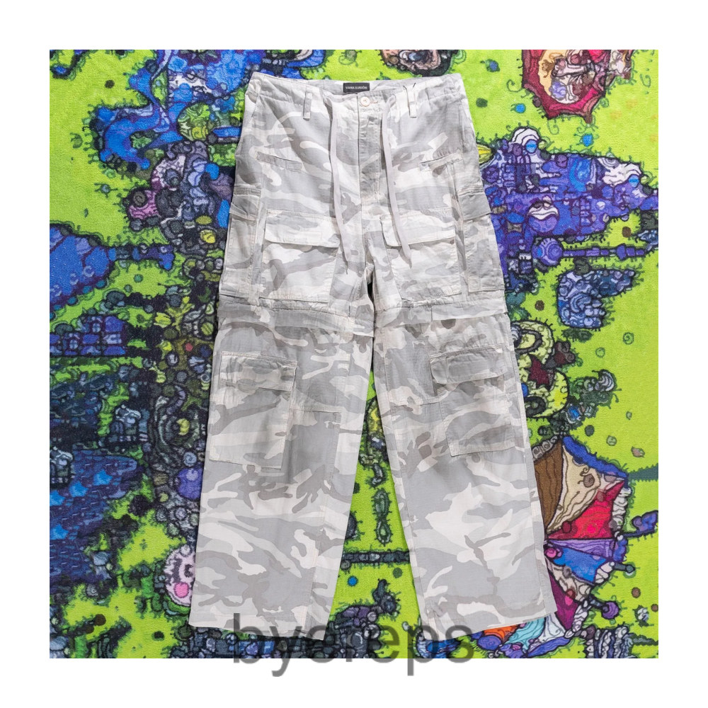 Balenciaga Camo Baggy Cargo Green