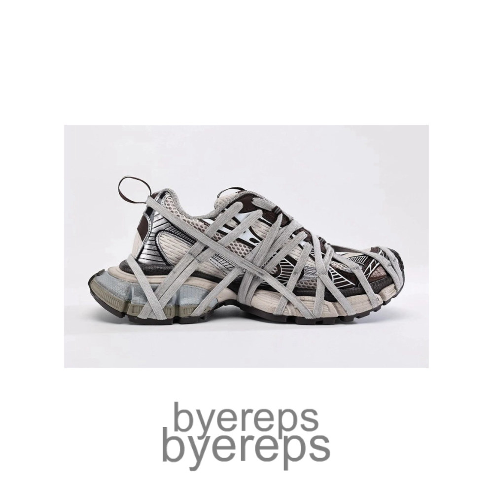 Balenciaga Chunky Mesh Sneakers Brown Grey Beige