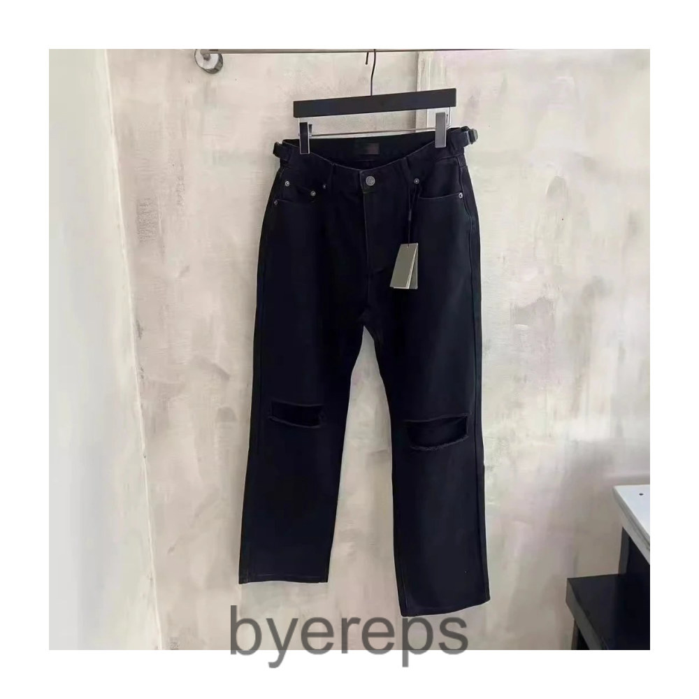 Balenciaga Cut Distressed Jeans (Black) — photo 2 of 4