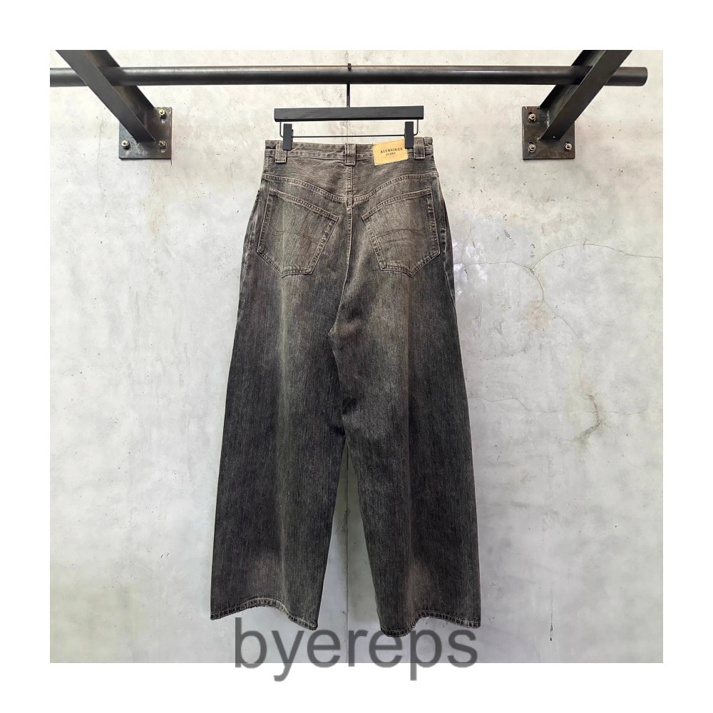 Balenciaga Cut Distressed Jeans (Grey) — photo 2 of 4