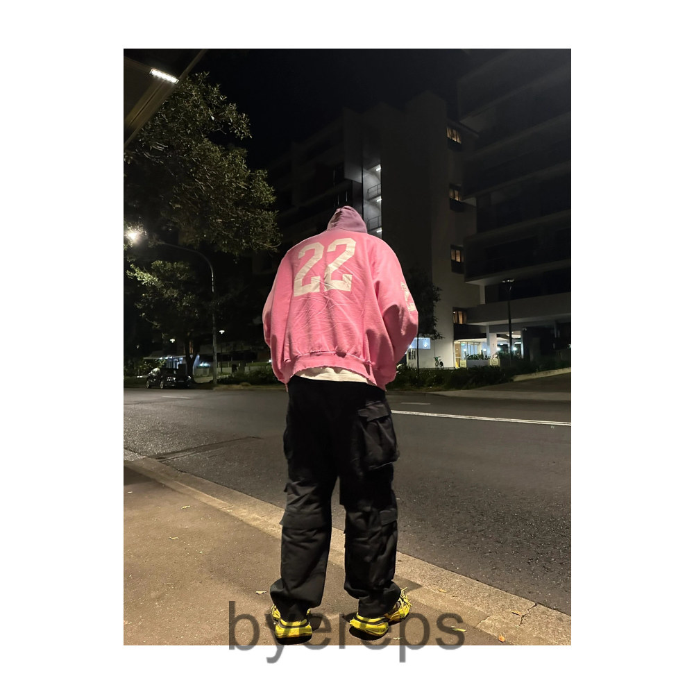 Balenciaga Distressed Pink Polo Hoodie — photo 2 of 4