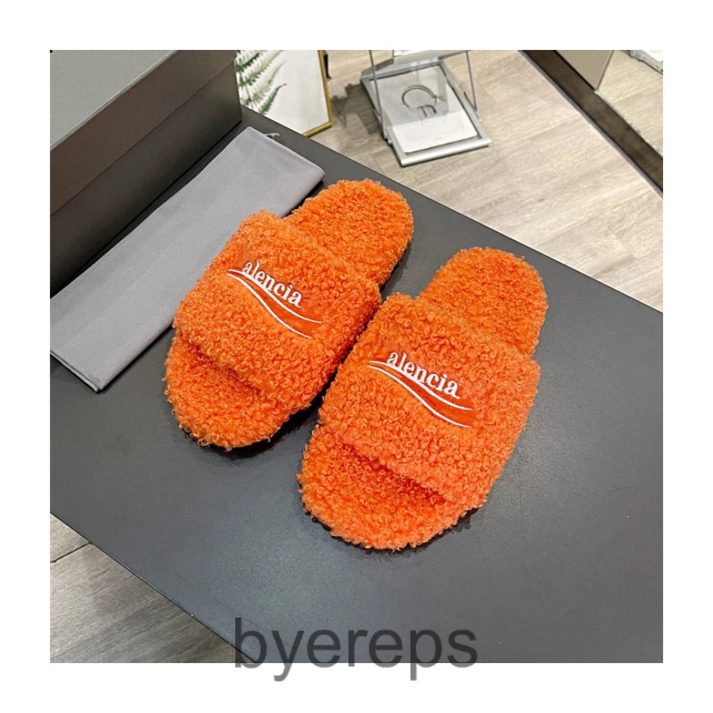 Balenciaga Fur Slides