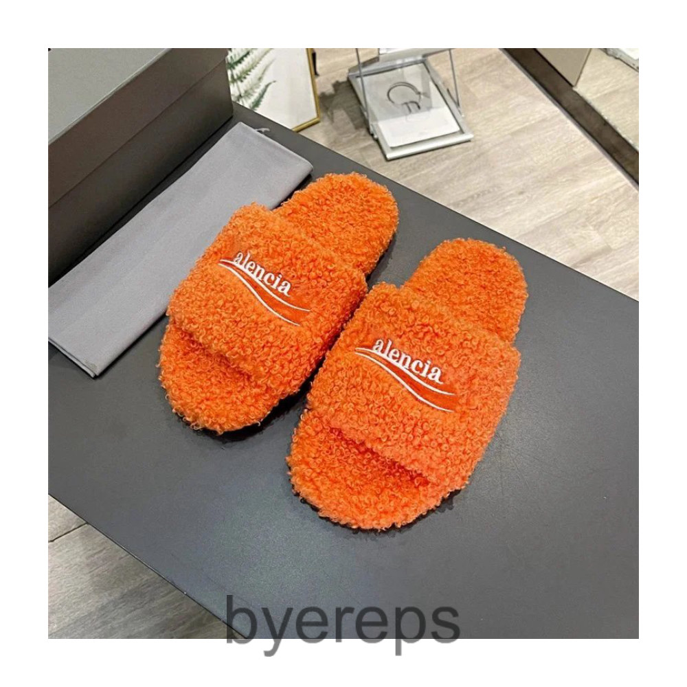 Balenciaga Fur Slides