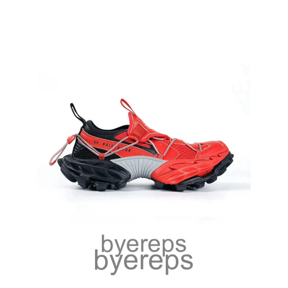 Balenciaga Hike Sneaker In Red
