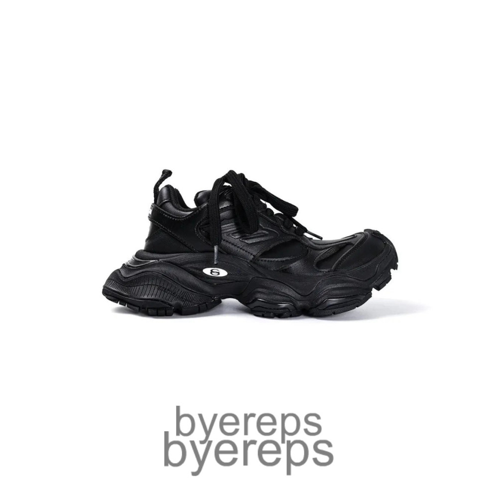 Balenciaga Leather Cargo Black-White