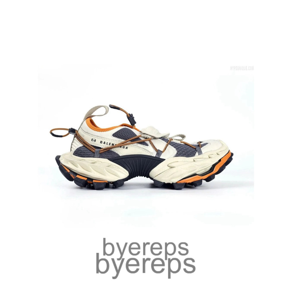 Balenciaga Men’S Hike Sneaker In Beige-Orange