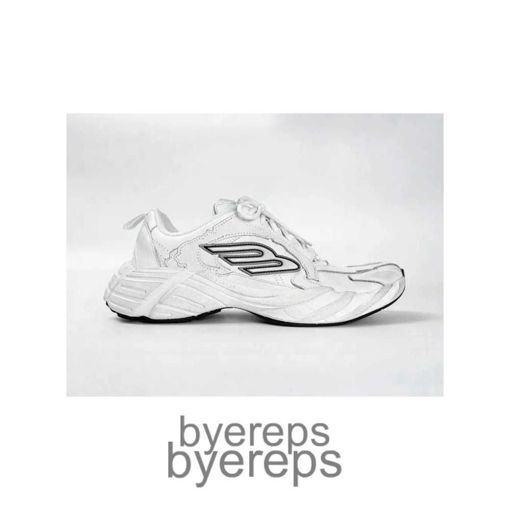 Balenciaga Men’S Monday Shoe In White-Black-Grey