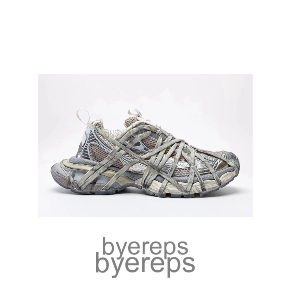 Balenciaga Mens 3xl Extreme Lace Sneaker In Gray