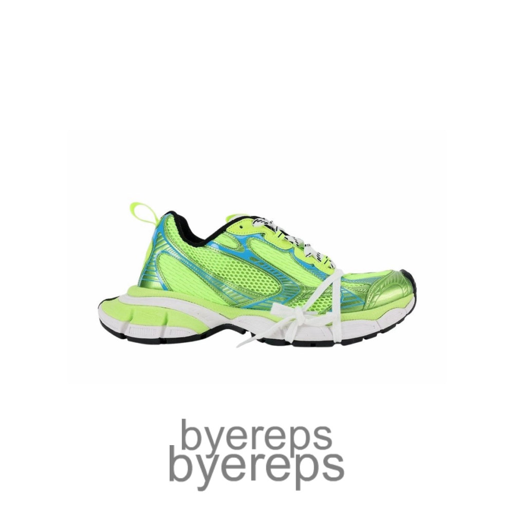 Balenciaga Mens Green 3xl Low-Top Sneakers