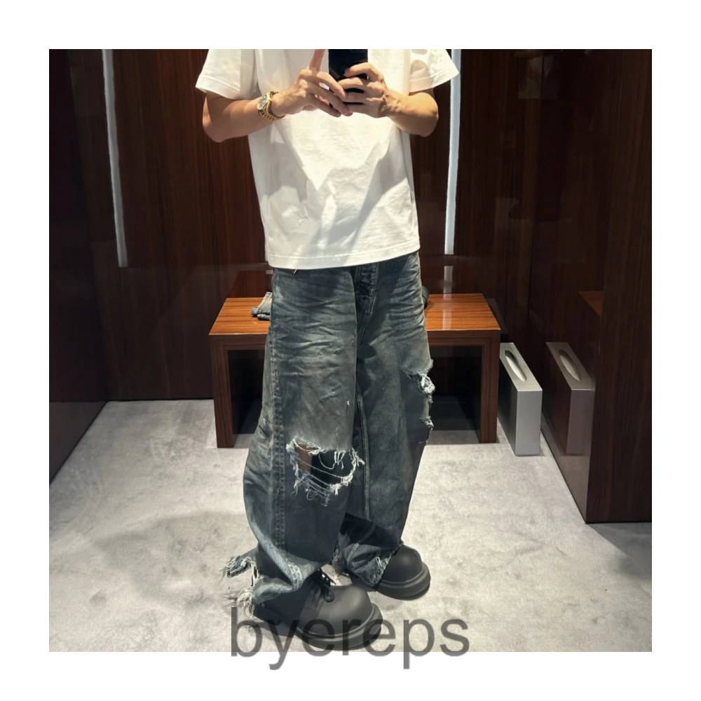 Balenciaga Mud Distressed Denim — photo 3 of 4