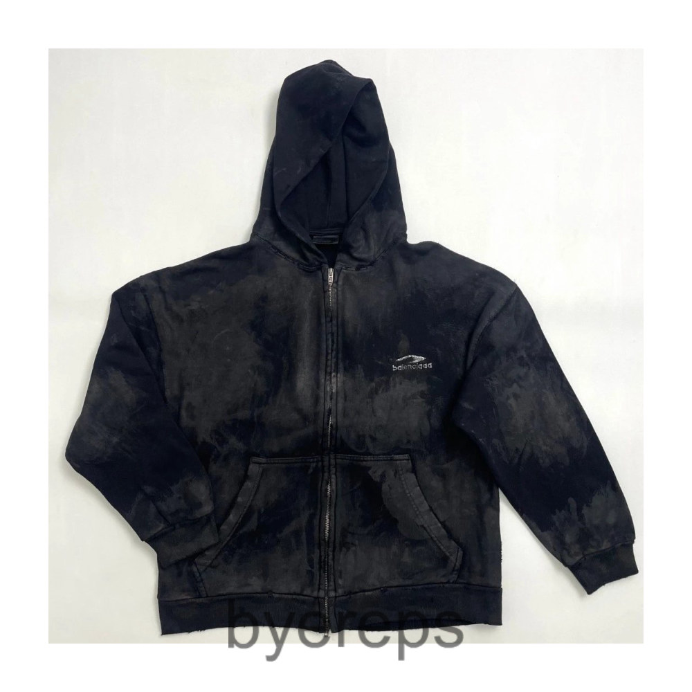 Balenciaga Muddy Zip Up Hoodie — photo 2 of 4