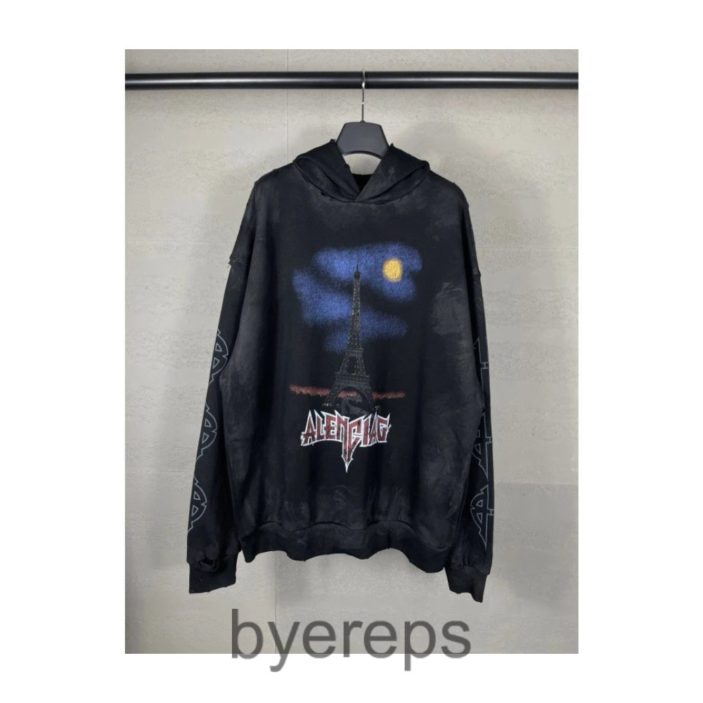 Balenciaga Paris Moon Cotton Hoodie