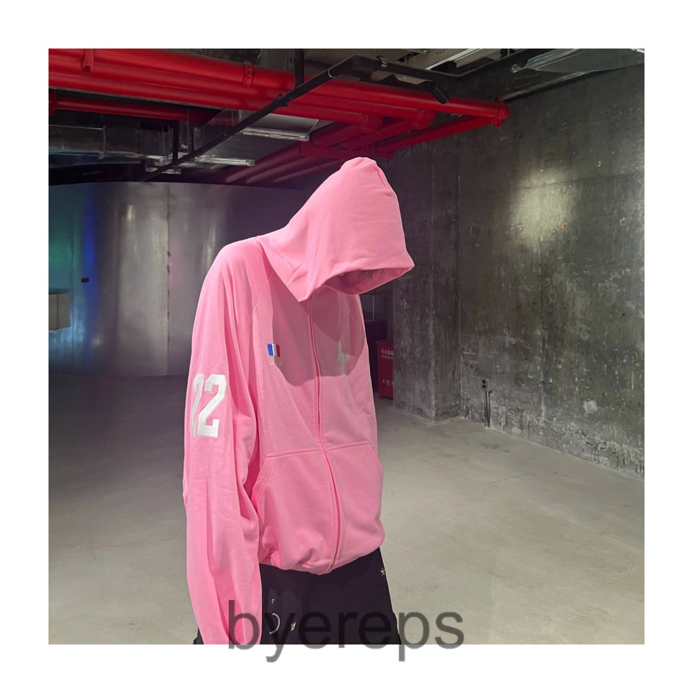Balenciaga Pink Polo Hoodie