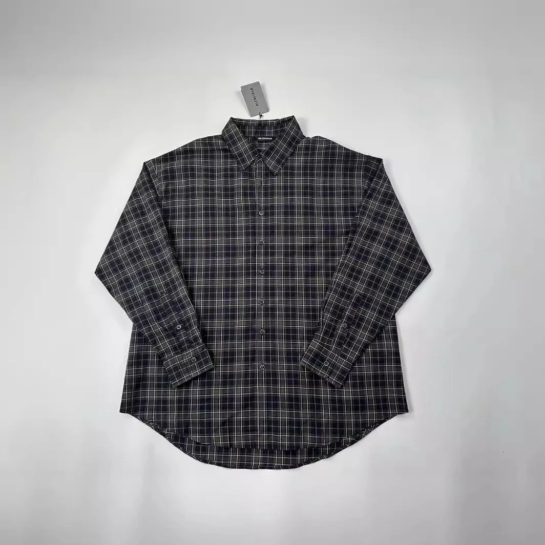 Balenciaga Plaid Oversized Shirt