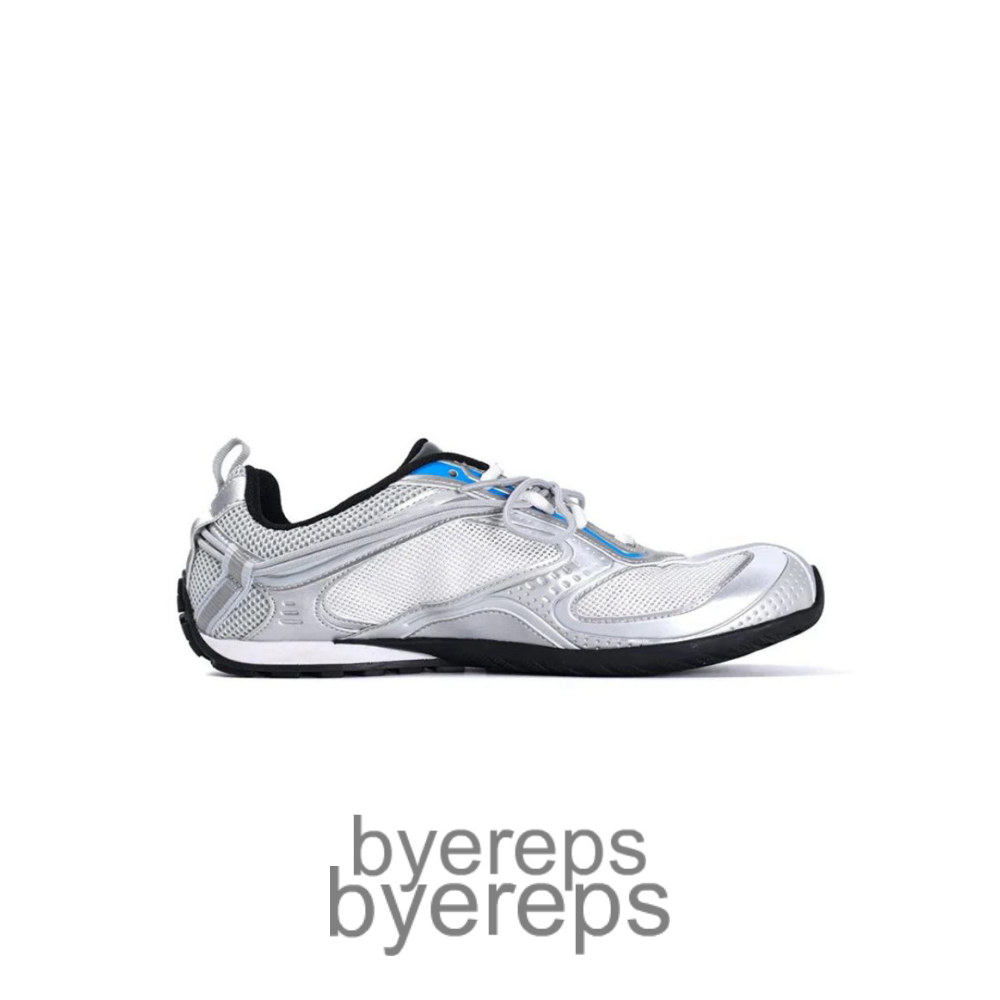 Balenciaga Radar Sneakers Metallic Gray Blue