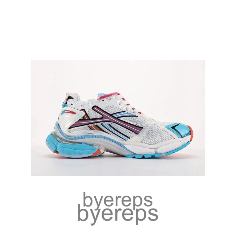 Balenciaga Runner 2.0 Black White Blue Pink Ora
