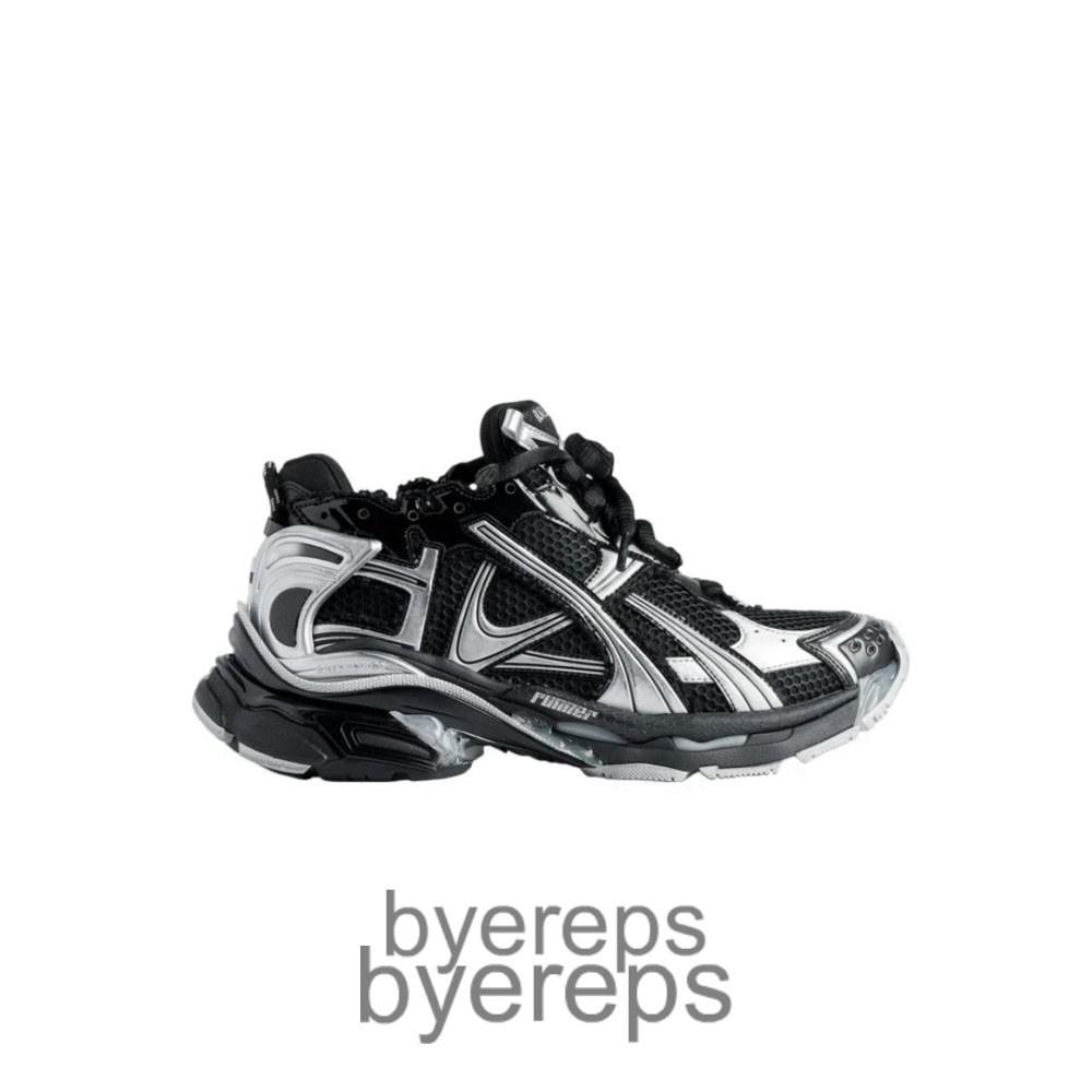 Balenciaga Runner Black Silver
