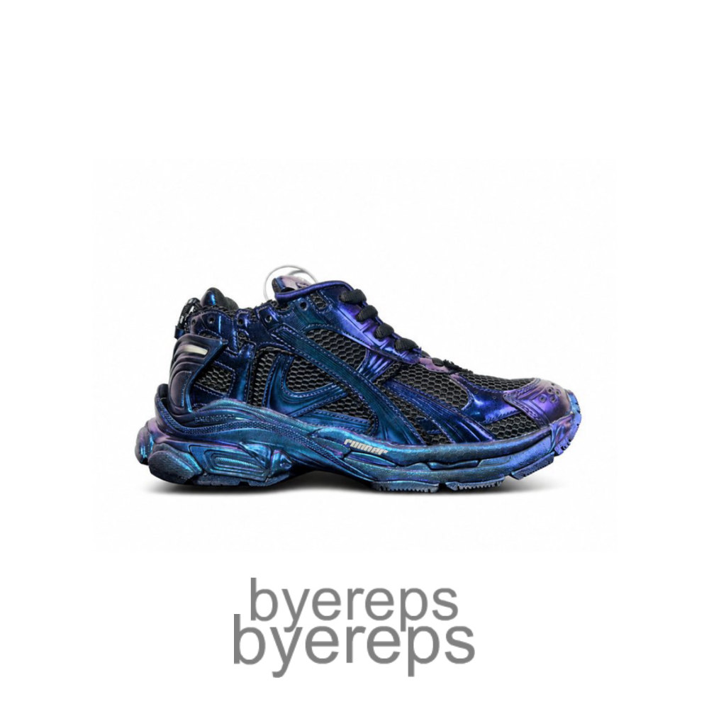 Balenciaga Runner Sneaker Iridescent Blue