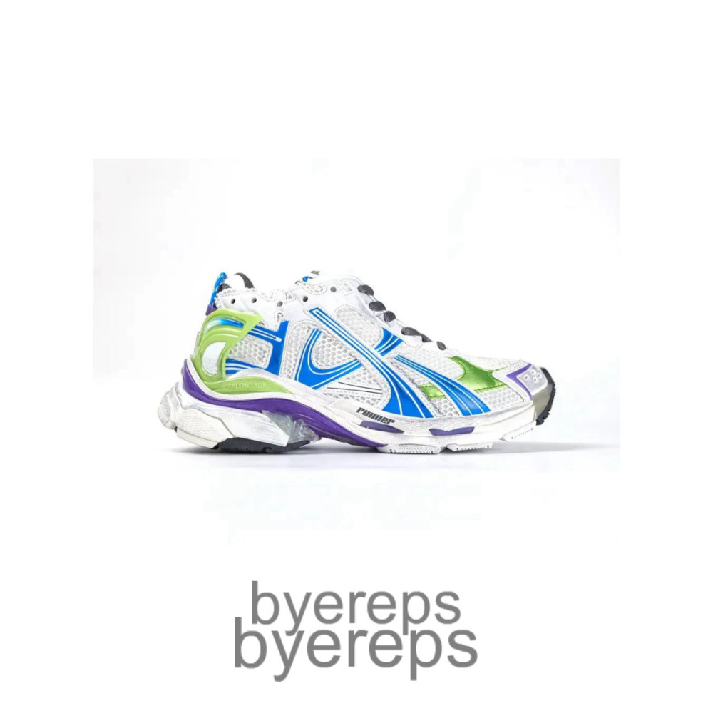 Balenciaga Runner Sneaker White Blue