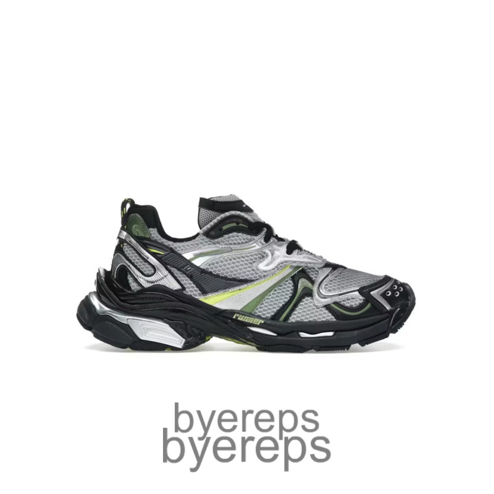 Balenciaga Runner Worn-Out Silver Neon Yellow