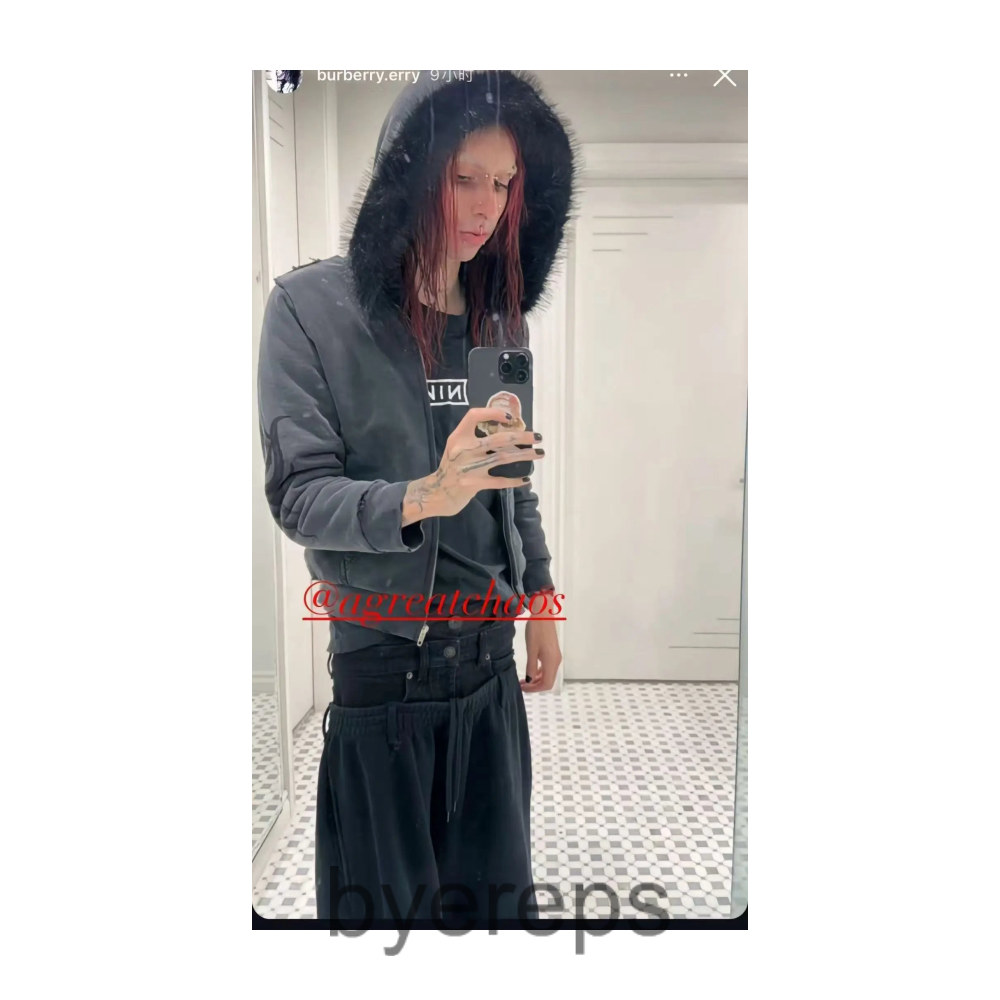 Balenciaga Sporty Fur Hoodie