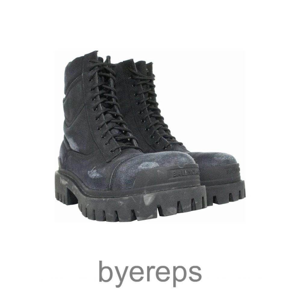 Balenciaga Strike Leather Boots