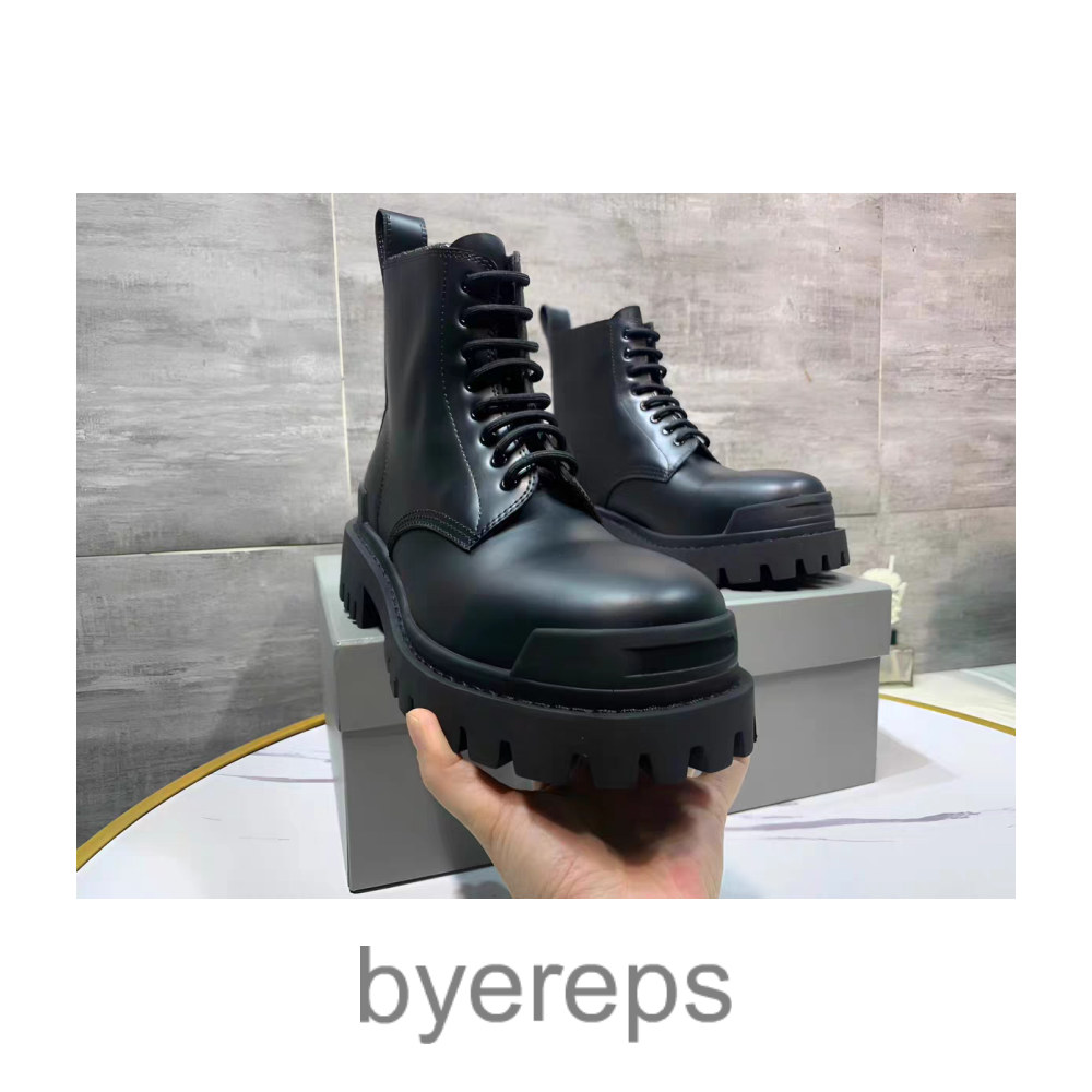 Balenciaga Strike Leather Boots
