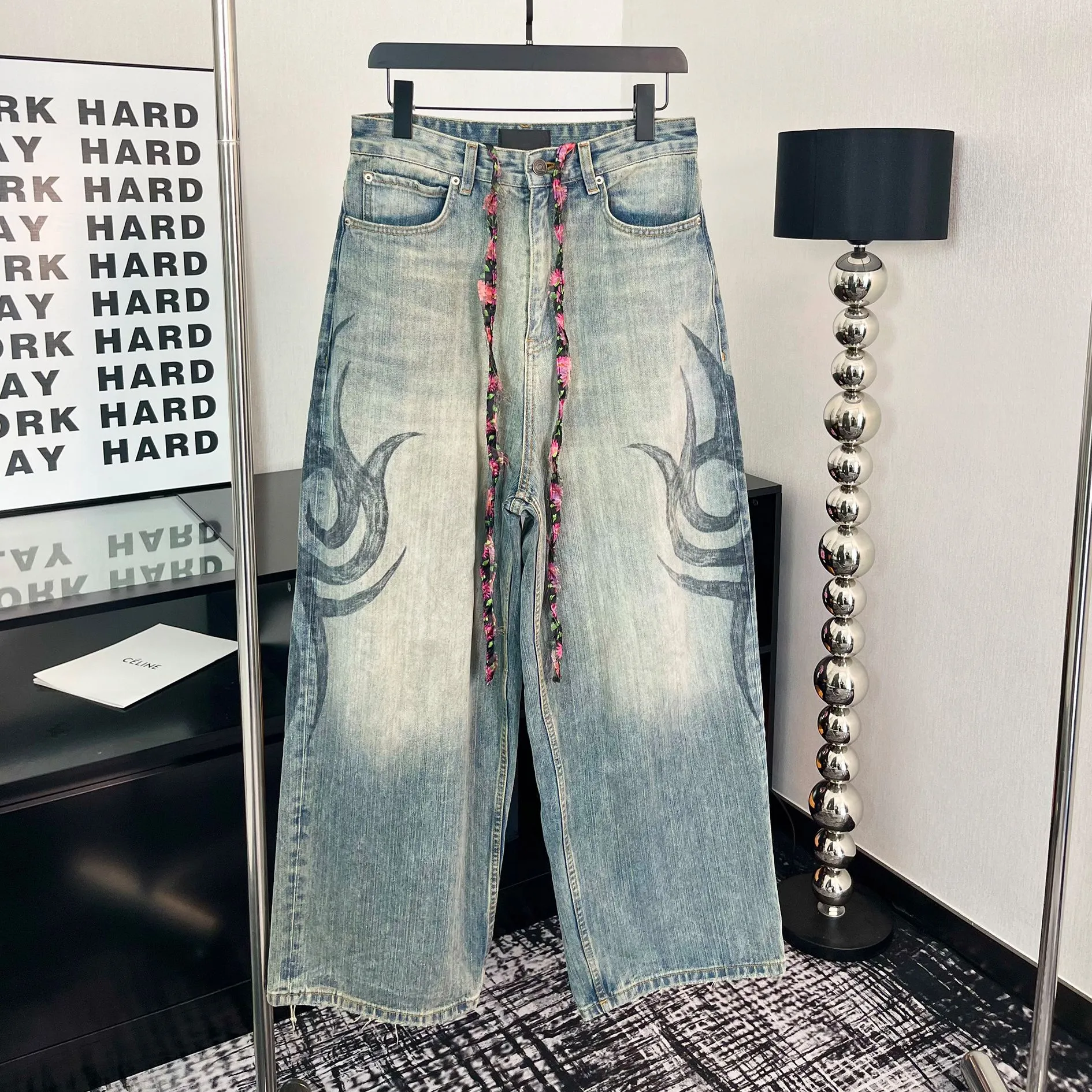 Balenciaga Tribal Print Jeans