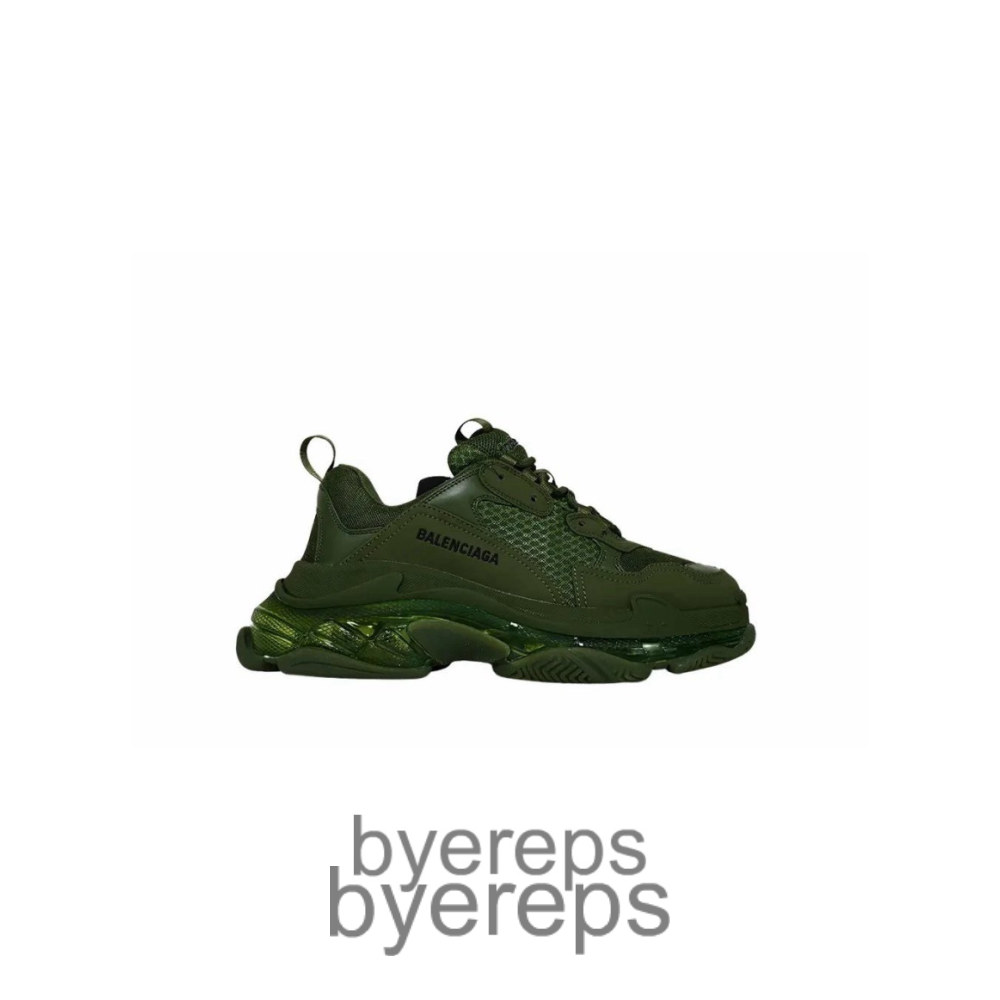 Balenciaga Triple S Snekaer Dark Green