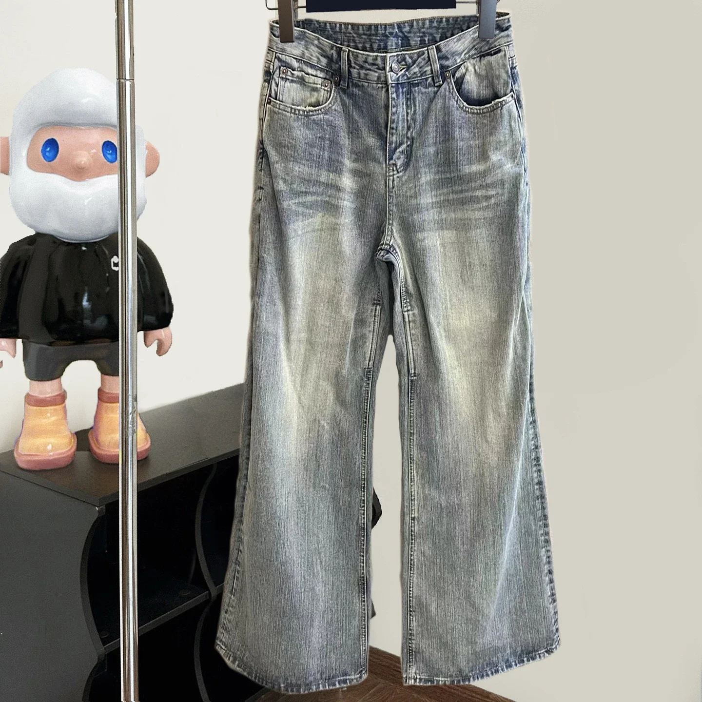 Balenciaga Washed Wide-Leg Jeans
