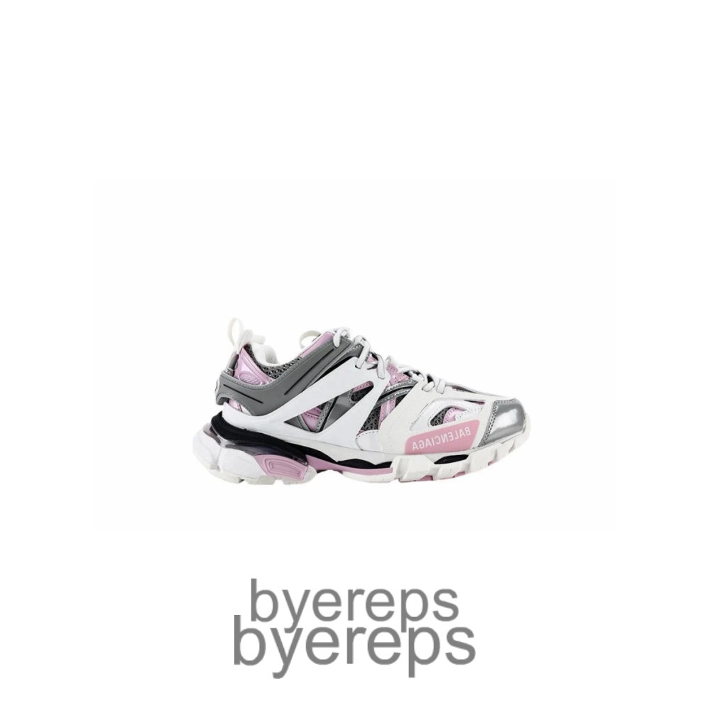 Balenciaga White Gray Pink Track Sneaker
