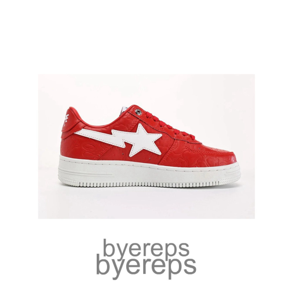 Bape Sta Low #3 Line Camo Red