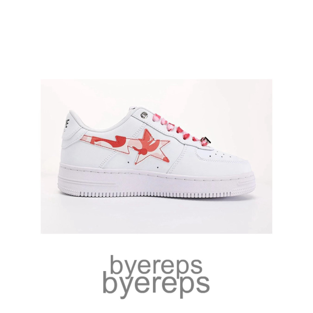 Bape Sta Low White Abc Camo Pink