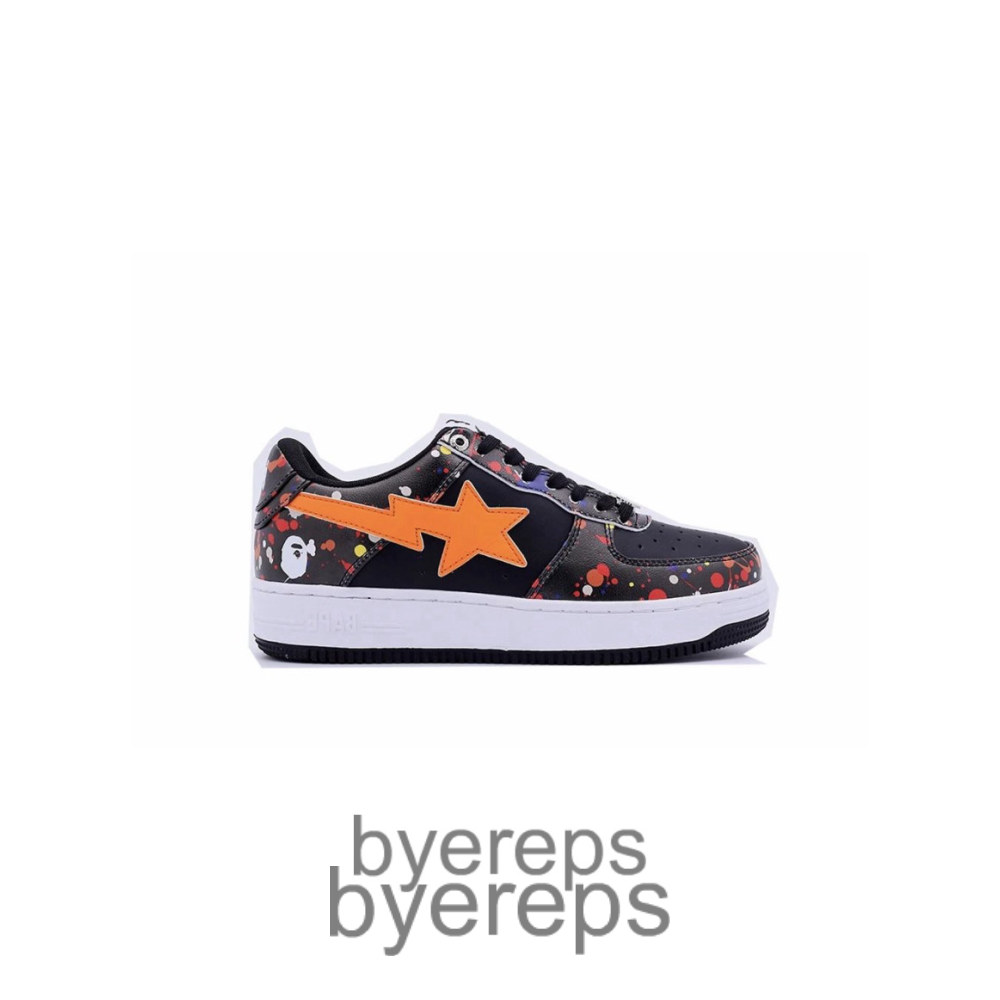Bapesta Black Orange