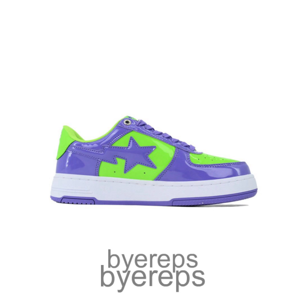 Bathing Ape Bapesta #1 Purple Green