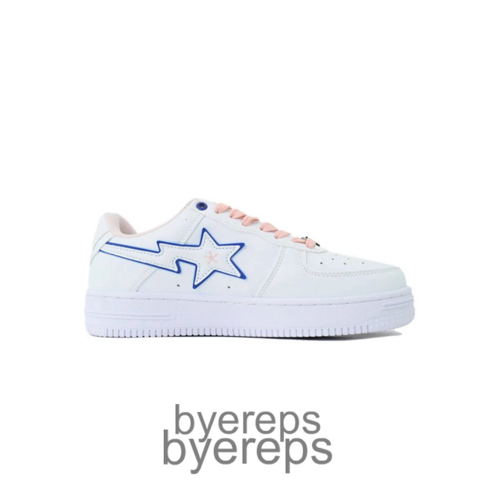 Bathing Ape Bapesta Bapy White Pink