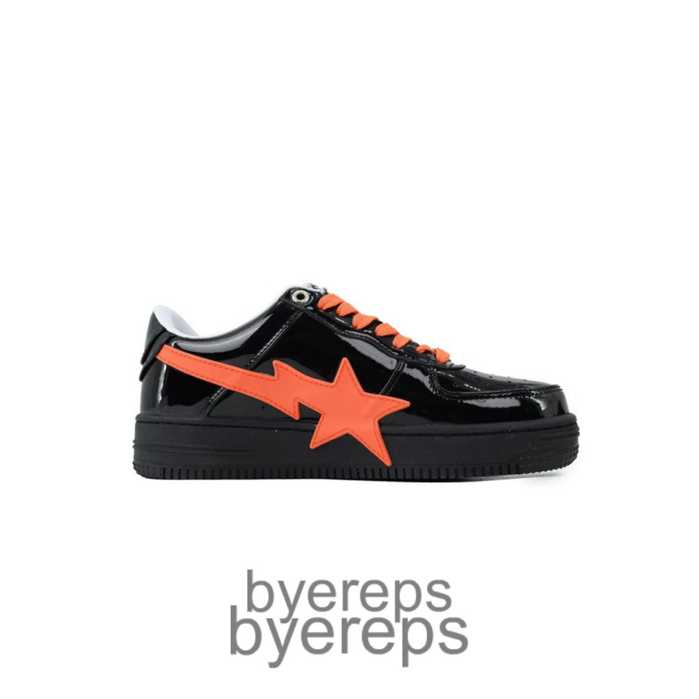 Bathing Ape Black Tangerine Red Big Star