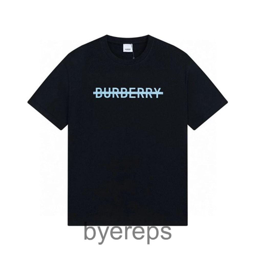 BBR 23SS Classic Chest Blue Letter Print Short Sleeve Tee