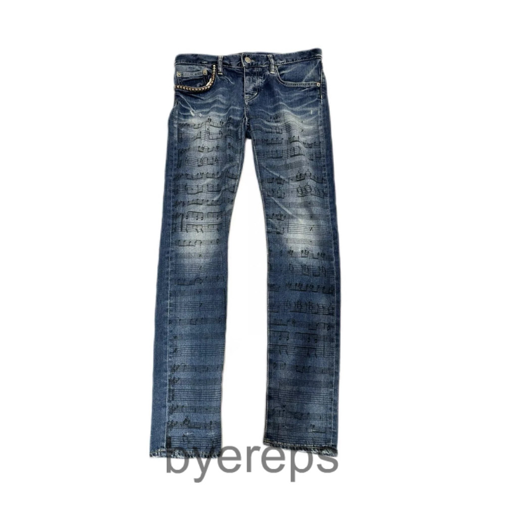 Unbranded BDSS Music Print Jeans — photo 2 of 4