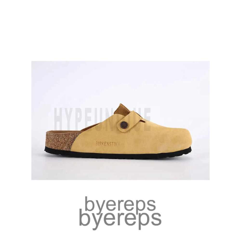 Birkenstock Boston Soft Suede Yellow