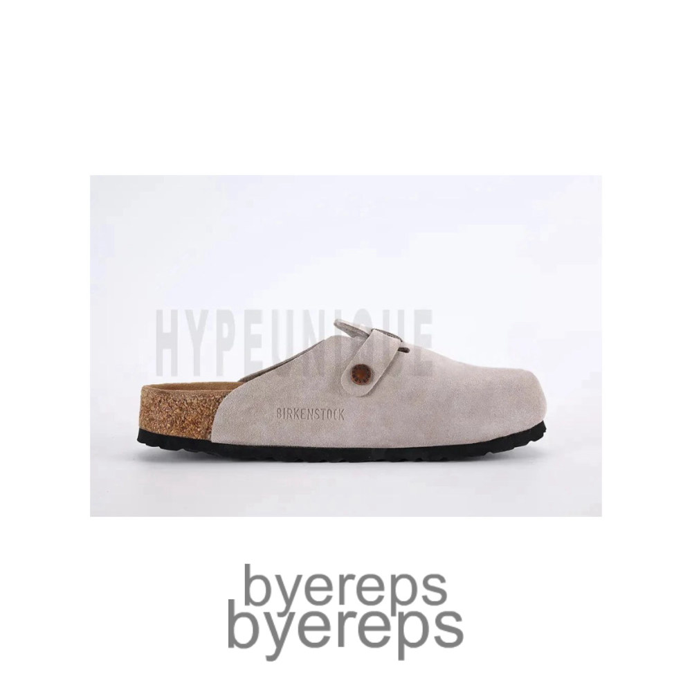 Birkenstock Boston Suede Leather Beigh