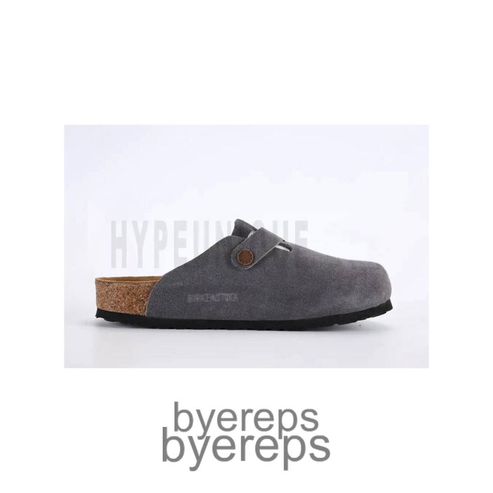 Birkenstock Boston Suede Leather Gray