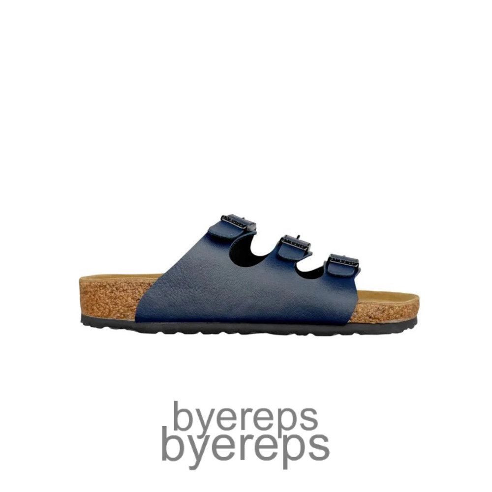 Birkenstock Florida Flex Platform Slides Blue