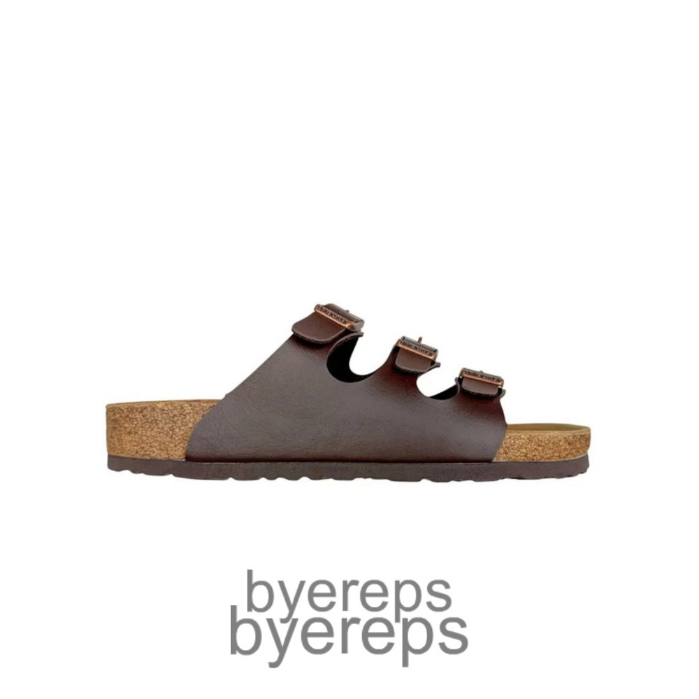 Birkenstock Florida Flex Platform Slides Brown