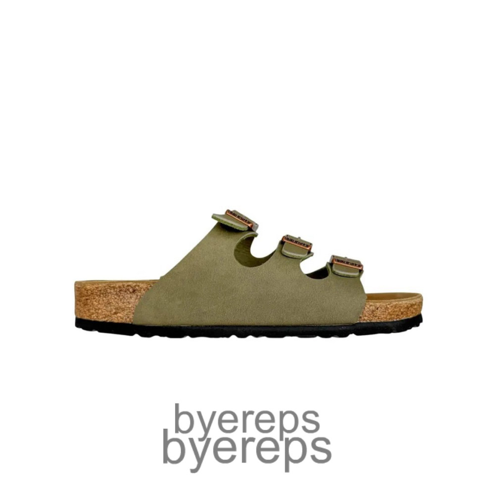 Birkenstock Florida Flex Platform Slides Green