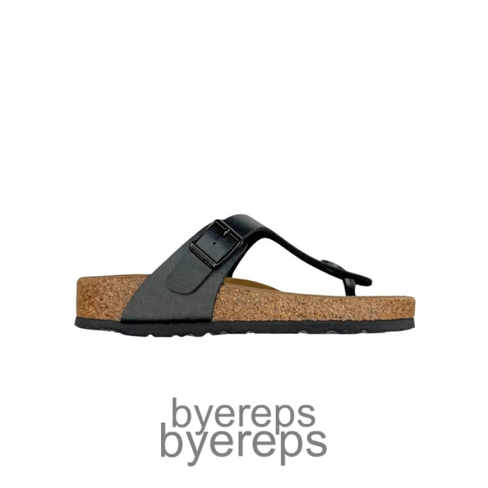 Birkenstock Gizeh Birko Flor Slides Black