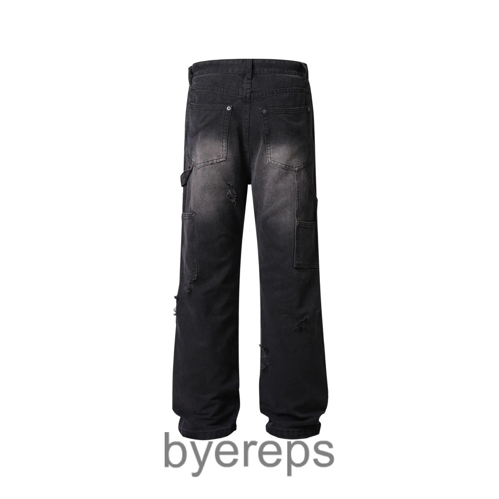 Unbranded Black denim cargos — photo 3 of 4
